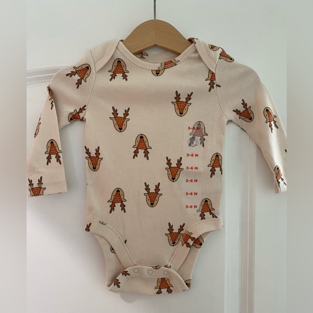 Old Navy Cream and Brown Kids One Piece